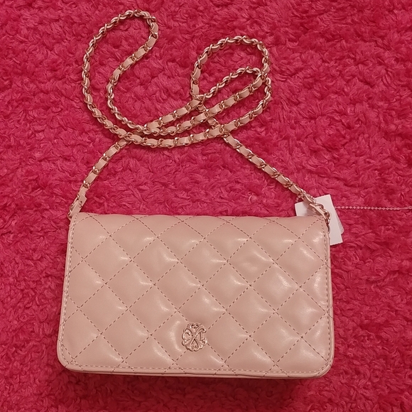 CHRISTIAN LACROIX Pink Quilted Crossbody Purse - Picture 1 of 7